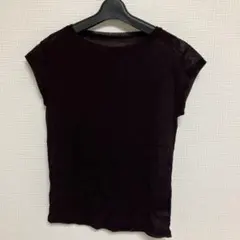 Curensology カレンソロジー シアー半袖 ブラウン F サマーニットのサムネイル