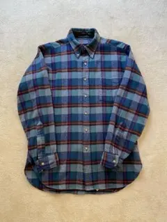 PENDLETON M USA製 ウールシャツ70sオンブレ