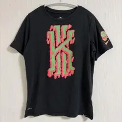 ナイキ スライム柄 Tシャツ 丸首 半袖 L 黒 ポリエステル スポーツ
