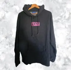 Lafayette　ダークグレー フード付きパーカー ピンクロゴ