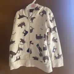 クマ柄 110cm パーカー