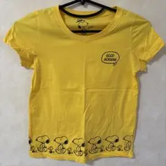 PEANUTS スヌーピー 半袖 Tシャツ イエローのサムネイル