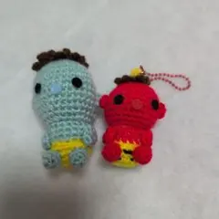 あみぐるみ 鬼のぬいぐるみ 2体セットのサムネイル