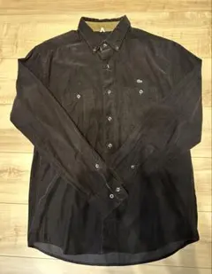 【期間限定】LACOSTE（ラコステ)ウォッシュドネルシャツ ブラウンMサイズ