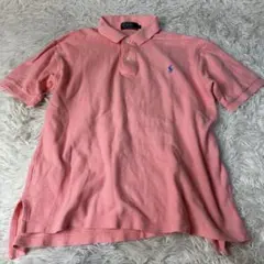 ポロラルフローレン ピンク ポロシャツ　人気のL
