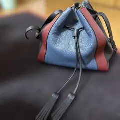 お値下げ可　Mulberry ネイビーとバーガンディ ショルダーバッグ