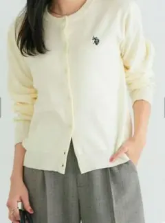 Pierrot　U.S. POLO ASSN. ニットカーディガン Lサイズ