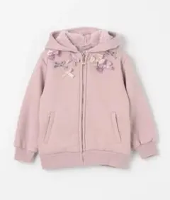 anyfam♡リボン パープル裏ボア　パーカー