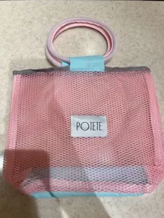 POTETE メッシュトートバッグ ピンク