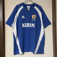  サッカー日本代表 Tシャツ 2004 KIRIN Lサイズ 希少 adidas 2004 サッカー日本代表 勝ちT ユニフォーム型Tシャツ
