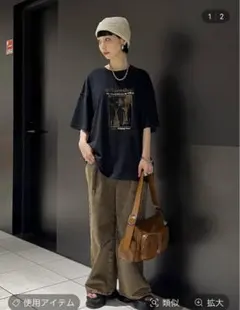 【JEANASIS】タックデニムワイドパンツ/974143