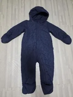 Gapネイビー キルティング フード付きアウター ジャンプスーツ