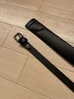 黒レザー ベルト穴あきデザイン　2本セット