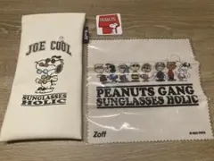 Zoff PEANUTS メガネケースメガネ拭きセット スヌーピークロス付 미사용