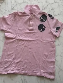 【中古】HYDROGEN ポロシャツ.ピンク.サイズSのサムネイル