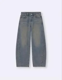 バレルレッグジーンズ【67BLUE】