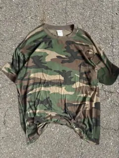 90s usa製 カモ tシャツ シングルステッチ