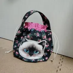 ゆ*ら様 コヤンイサムチョン♡ふっくら黒猫♡豹柄ダブルフリルのデニムトートバッグ ゆ*ら様 コヤンイサムチョン♡ふっくら黒猫♡豹柄ダブルフリルの