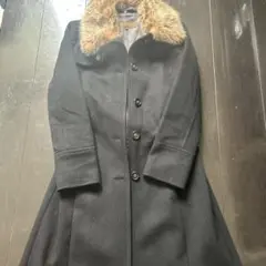 BALLSEY 黒 ファー襟 ロングコート