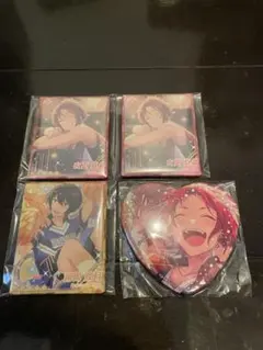 あんさんぶるスターズ 衣更真緒 朔間凛月 缶バッジ ハート缶バッジ