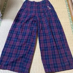 PKLT GiRL 赤 チェック長ズボン