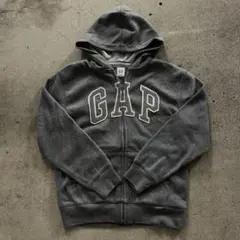 OLD GAP ジップアップパーカー　グレー　y2k 平成ギャル　短丈