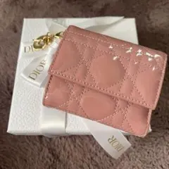 新品未使用品Lady Dior Lotus ウォレット　チェリーブロッサムピンク 新品未使用品Lady Dior Lotus ウォレット チェリーブロッサムピンク