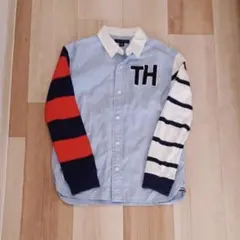 TOMMY HILFIGER❤長袖シャツ アシメトリー Mサイズ 130 140
