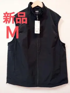 新品未使用 ユニクロ ウィンドプルーフベスト 男女兼用 ブラック Ｍ
