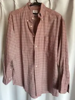 ブルックスブラザーズ チェック 綿ボタンダウンシャツ