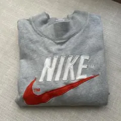 NIKEナイキ　トレンドオーバーシャツ　モックネックスウェット　ハイトレーナーL