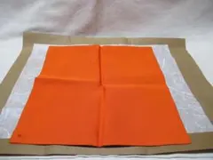 茶道用正絹ふくさ　友湖製　朱色　友印ありのサムネイル