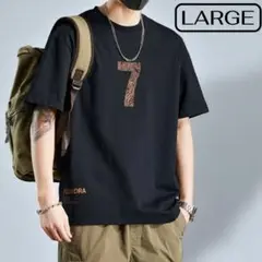 Toundra ナンバリング7 Tシャツ L 黒 ブラック系 新品 未使用