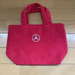 Mercedes-Benz コーデュロイ トートバッグ レッドのサムネイル