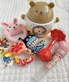 Combi くまさん おきあがりこぼし ラトル他ベビーおもちゃ　おまけ付き