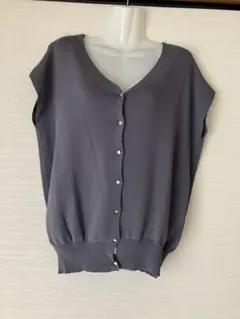 HK WORKS LONDONフレンチスリーブ　ニット カーディガン