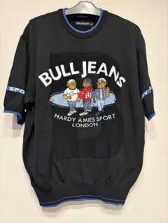 新品タグ付☆ ハーディエイミス サマーニット カットソー 刺繍くまベア半袖美品のサムネイル