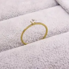 1596★サージカルステンレス 0.5mm極細リング