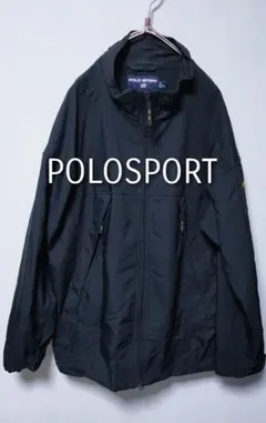 POLO SPORT ポロスポーツ マウンテンパーカー ブラック LL 中古・古着通販】POLO RALPH LAUREN (ポロ・ラルフローレン