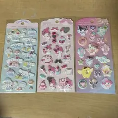 サンリオ マシュマロキャラクター シール 3シートセット