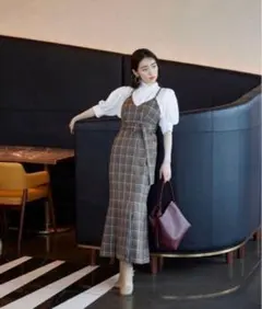 Snidel　ウエストベルトマーメイドワンピース　秋冬