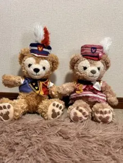 ダッフィーシェリーメイ マーチングファンぬいぐるみ 2点セット まとめ売り