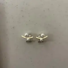 イヤリング　ゴールド　パール