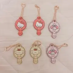サンリオ ぷちミラー ラバーキーホルダー キティ マイメロ ポムポムプリン