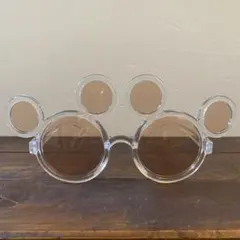 ミッキー型透明サングラス ディズニー