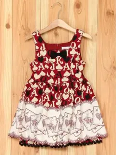 シャーリーテンプルShirley Temple トランプ柄エプロンワンピース