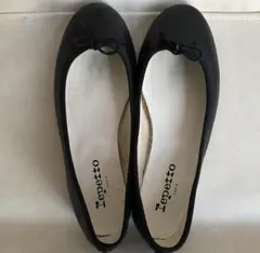 Repetto レザー バレエシューズ フラットシューズ ブラック 22.5cmのサムネイル