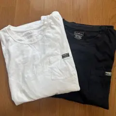 2枚セット　LLBean Tシャツ　ホワイト　ブラック　XXLのサムネイル