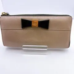 B*G様 【kate spade】ピンクベージュ リボン 長財布 ラウンドファス