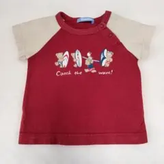 familiar 半袖Tシャツ 80 サーフィン くまのサムネイル